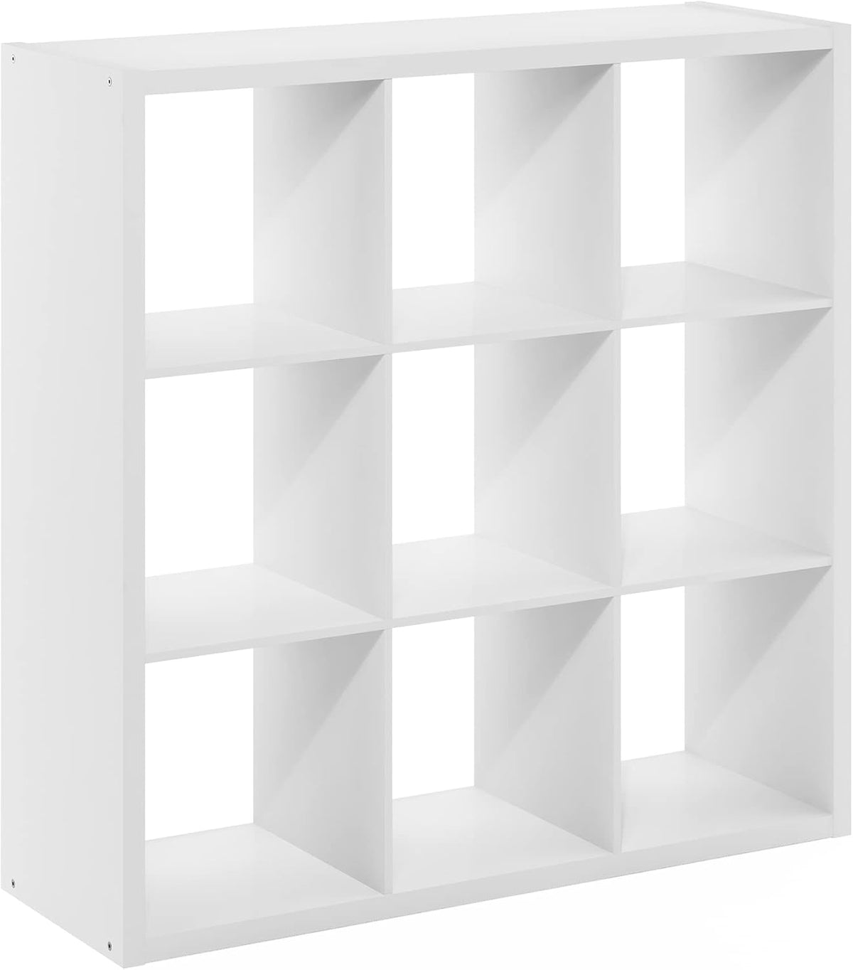 9 Cube Bookcase, Modern Cube Storage Shelf, Reversible Open Back Bookshelf for Living Room & Home Office