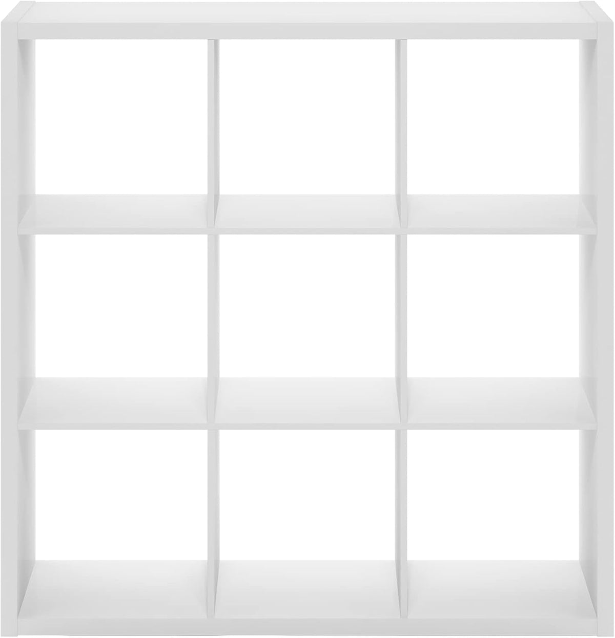 9 Cube Bookcase, Modern Cube Storage Shelf, Reversible Open Back Bookshelf for Living Room & Home Office