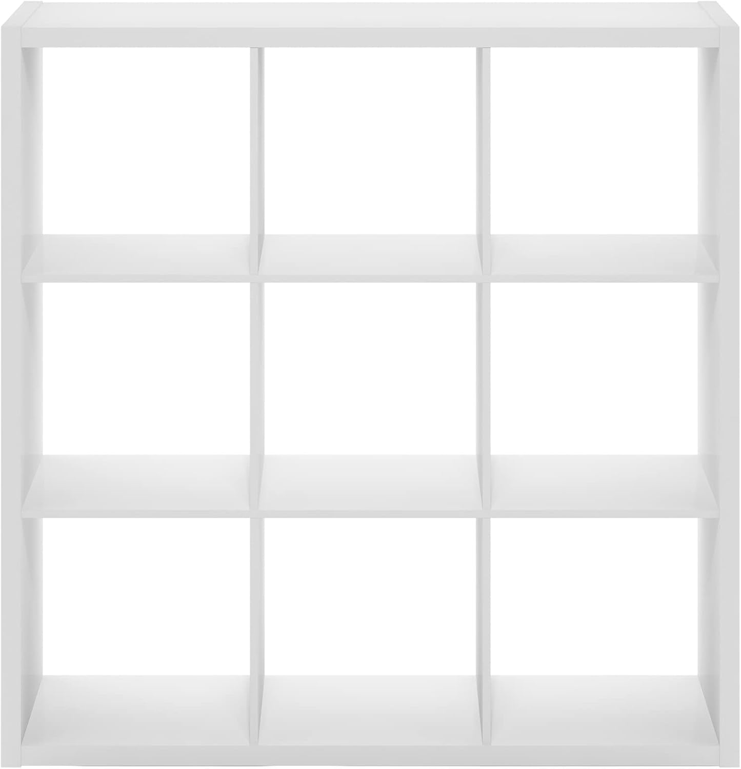 9 Cube Bookcase, Modern Cube Storage Shelf, Reversible Open Back Bookshelf for Living Room & Home Office