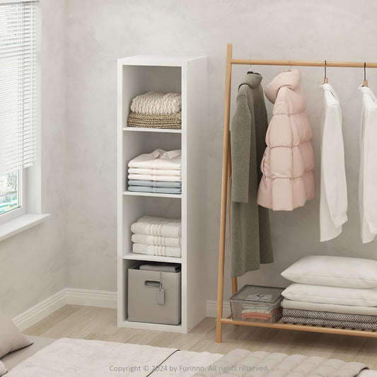 Cube Closet Organizer, Open Storage Shelf, Modular Engineered Wood Storage Rack for Bedroom & Closet